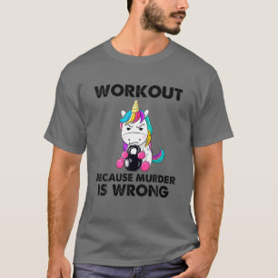Camiseta Resultado porque asesinato es un gimato unicornio 