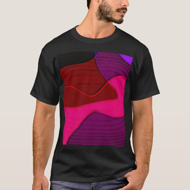 Camiseta Resumen 328 - Rosa rojo morado (Anverso)