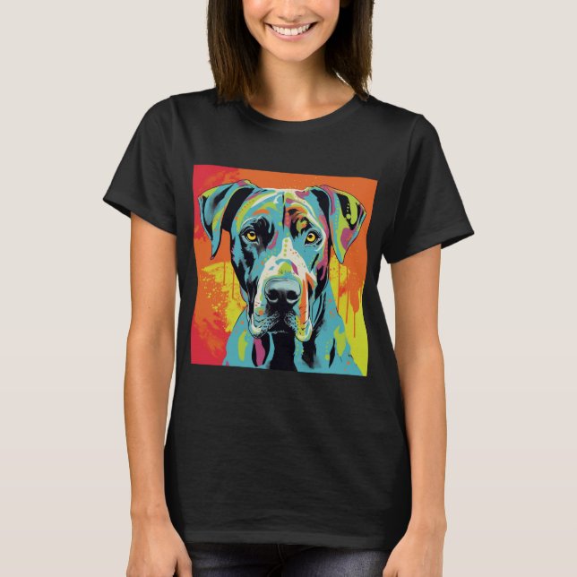 Camiseta Resumen animal, gran danesa (Anverso)
