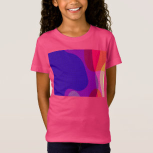 Camiseta Resumen Art 4897 - Naranja rosa morado amarillo