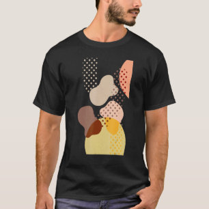 Camiseta Resumen Art Artístico Minimalista Formas modernas 