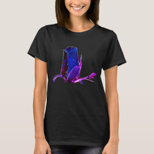Camiseta Resumen Art Blue Rosebud Naturaleza de la Flor