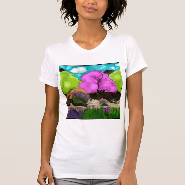 Camiseta Resumen Art Cotton Candy Trees (Anverso)