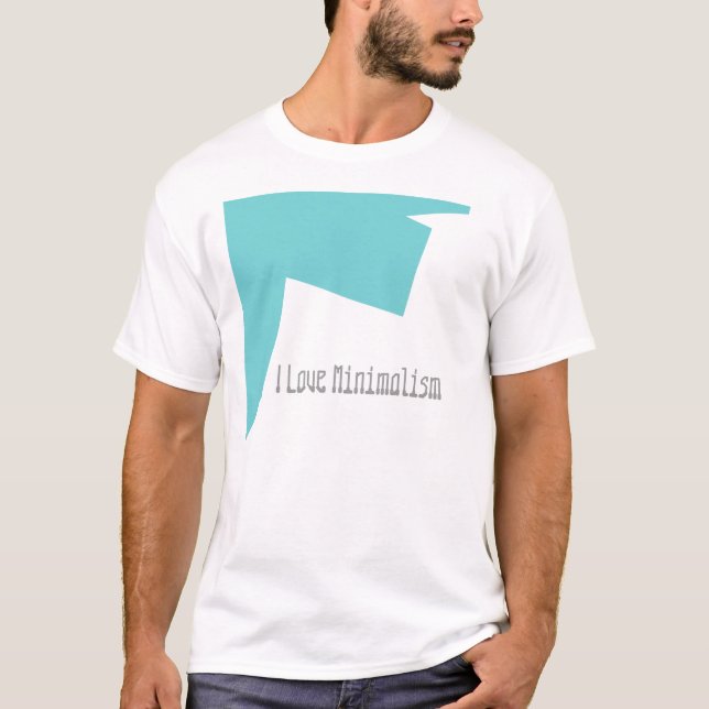 Camiseta Resumen Art Minimalismo Blue White (Anverso)