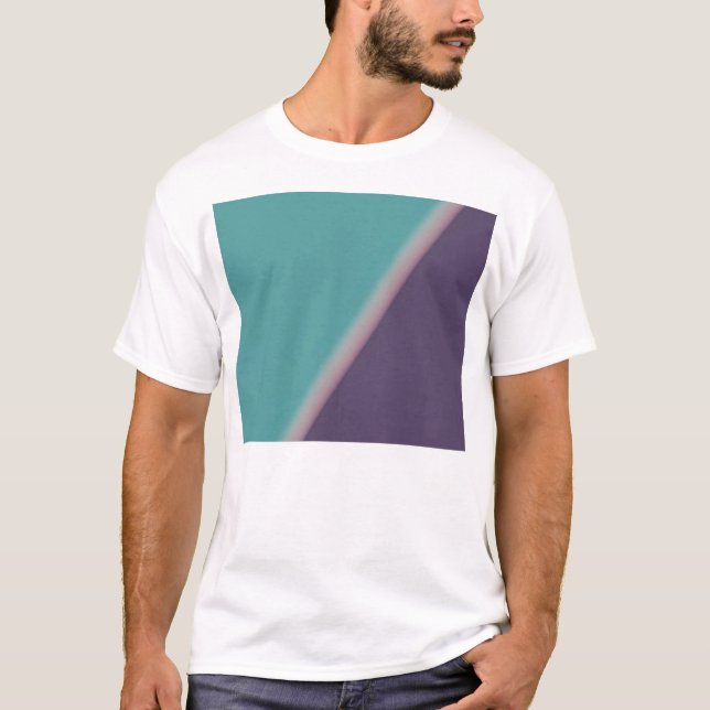 Camiseta Resumen Art Turquoise Purple (Anverso)