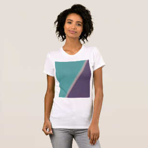 Camiseta Resumen Art Turquoise Purple