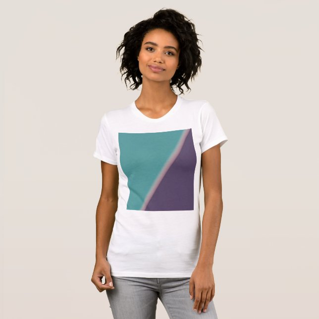 Camiseta Resumen Art Turquoise Purple (Anverso completo)
