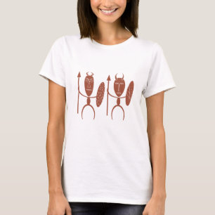 Camiseta Resumen arte de guerreros tribales africanos