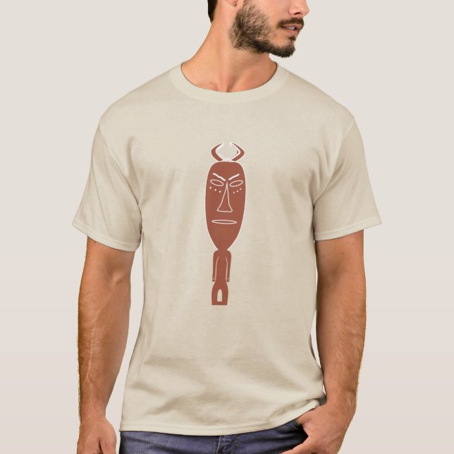 Camiseta Resumen arte indígena tribal africano (Anverso)