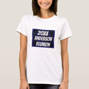 Camiseta Resumen azul de la Marina de Reunión Familiar Keep