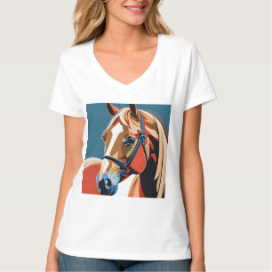 Camiseta Resumen caballo ecuestre Mustang Pony Bronco Colt