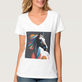 Camiseta Resumen caballo ecuestre Mustang Pony Bronco Colt