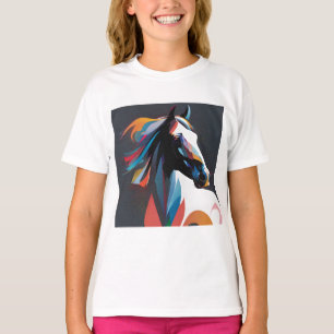 Camiseta Resumen caballo ecuestre Mustang Pony Bronco Colt