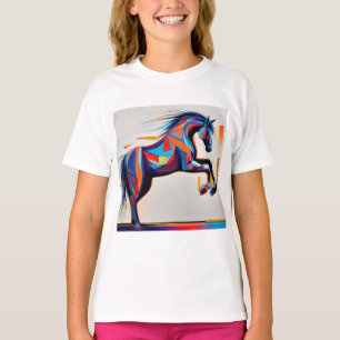 Camiseta Resumen caballo ecuestre Mustang Pony Bronco Colt