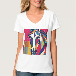 Camiseta Resumen caballo ecuestre Mustang Pony Bronco Colt