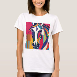 Camiseta Resumen caballo ecuestre Mustang Pony Bronco Colt