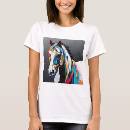 Camiseta Resumen caballo ecuestre Mustang Pony Bronco Colt