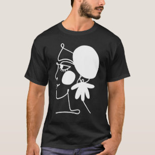 Camiseta Resumen Cara Una Línea Mujeres Hombres Niños Chica