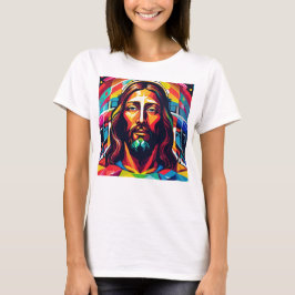 Camiseta Resumen colorido de los Navidades de Pascua de Jes
