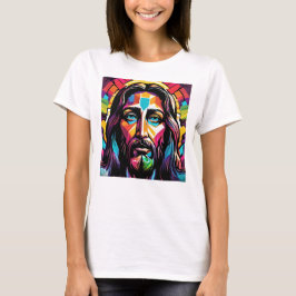 Camiseta Resumen colorido de los Navidades de Pascua de Jes