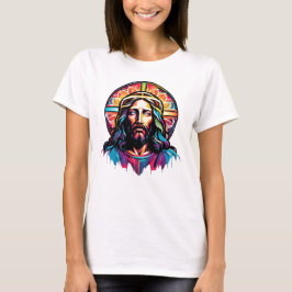 Camiseta Resumen colorido de los Navidades de Pascua de Jes