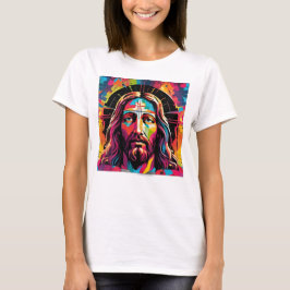 Camiseta Resumen colorido de los Navidades de Pascua de Jes