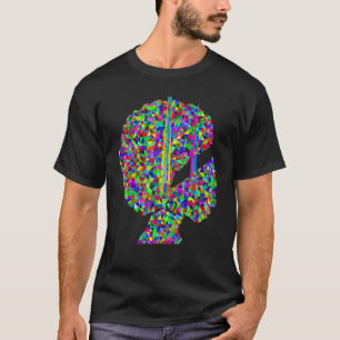 Camiseta Resumen cromático Mujeres acuarela diseño de arte