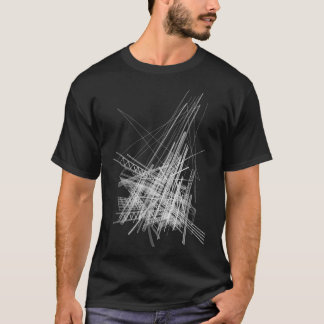 Camiseta Resumen de arquitectura Diseño geométrico línea gr
