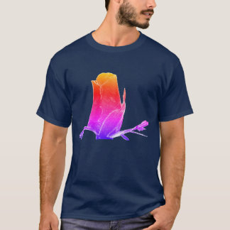 Camiseta Resumen de arte Arcoiris Naturaleza de la flor de