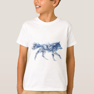 Camiseta Resumen de arte de lobo: Ilustracion de animales g