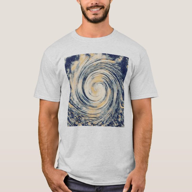 Camiseta Resumen de arte de tormenta de huracanes (Anverso)