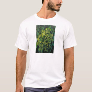 Camiseta Resumen De Arte Geométrico Del Hombre Y El Esquele