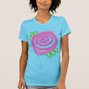 Camiseta Resumen de arte rosa rosado para usar