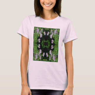 Camiseta Resumen de Bee Balm Púrpura Salvaje