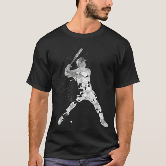Camiseta Resumen de béisbol Diseño del béisbol por base de  (Anverso)