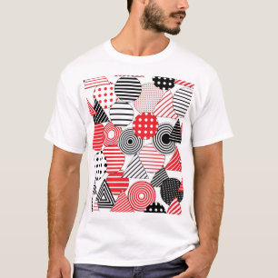 Camiseta Resumen de cosecha: puntos y rayas