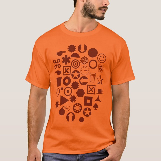 Camiseta Resumen de dingbat - Tuerca (Anverso)