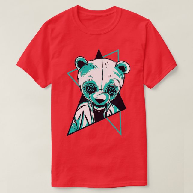 Camiseta Resumen de diseño de Epic Trippy Panda Rave (Diseño del anverso)