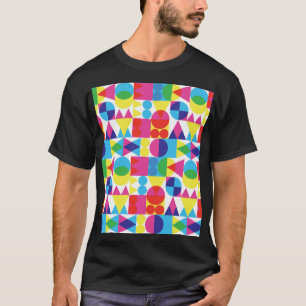 Camiseta Resumen de diseño de patrones geométricos colorido