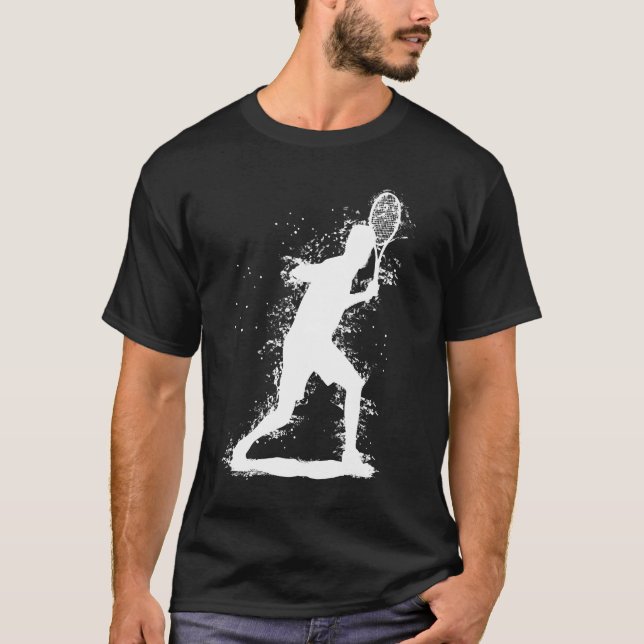 Camiseta Resumen de diseño de tenis (Anverso)