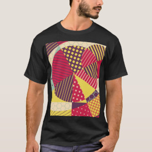 Camiseta Resumen de diseño geométrico colorido