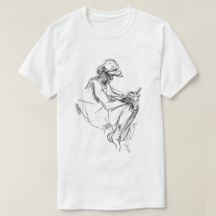 Camiseta Resumen de esbozo de adicto al teléfono