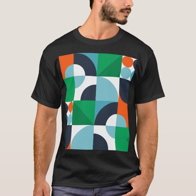 Camiseta Resumen de formas y formas simples (Anverso)
