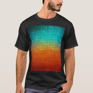 Camiseta Resumen de fútbol multicolor, luces artísticas.