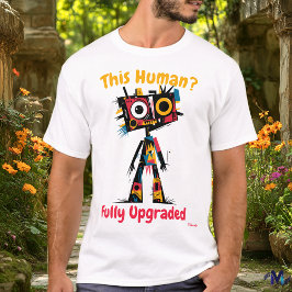 Camiseta Resumen de la actualización de robots vibrantes de