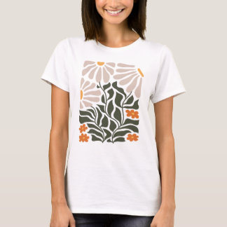 Camiseta Resumen de la armonía floral con los acentos natur