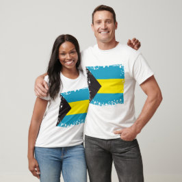 Camiseta Resumen de la bandera de las Bahamas, colores baha
