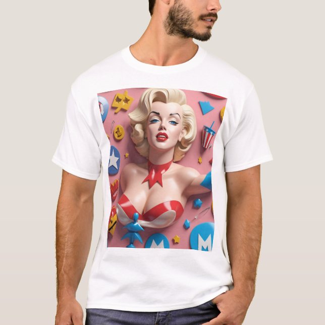 Camiseta Resumen de la bandera estadounidense (Anverso)