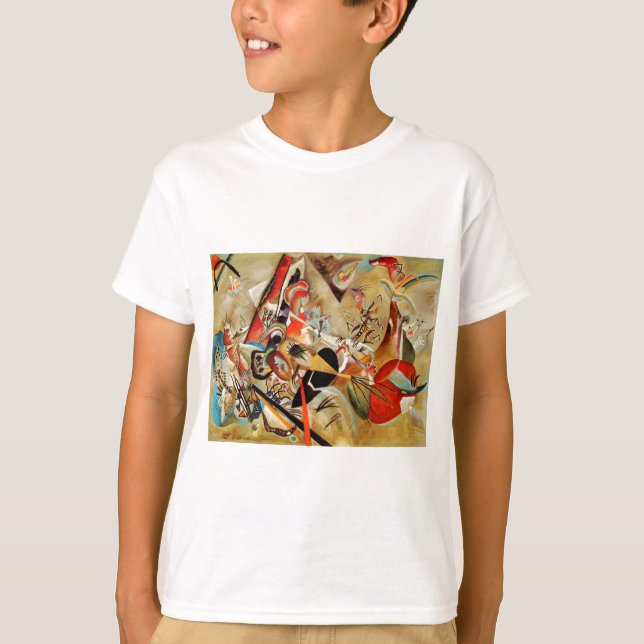 Camiseta Resumen de la composición de Kandinsky (Anverso)