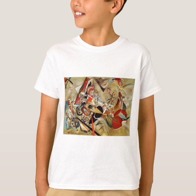 Camiseta Resumen de la composición de Kandinsky (Anverso)